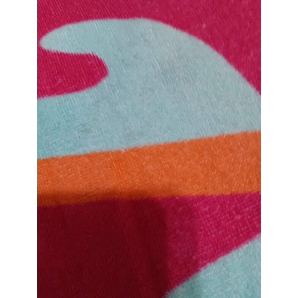 Coppertone Sunscreen Sun Tan Lotion Beach Towel Floral Hawaiian Look Hibiscus